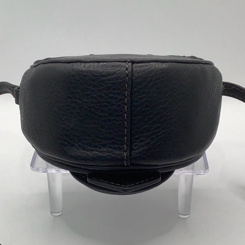 ๐NWT๐Fossil Harwell Mini Flap Crossbody Black Leather Purse - Picture 3 of 16